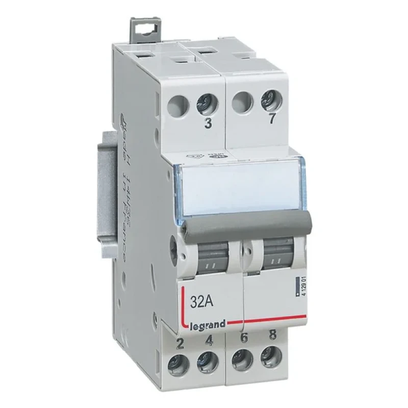 Legrand DX3 Changeover switches - 32A 2Pole 2Way - 400V AC