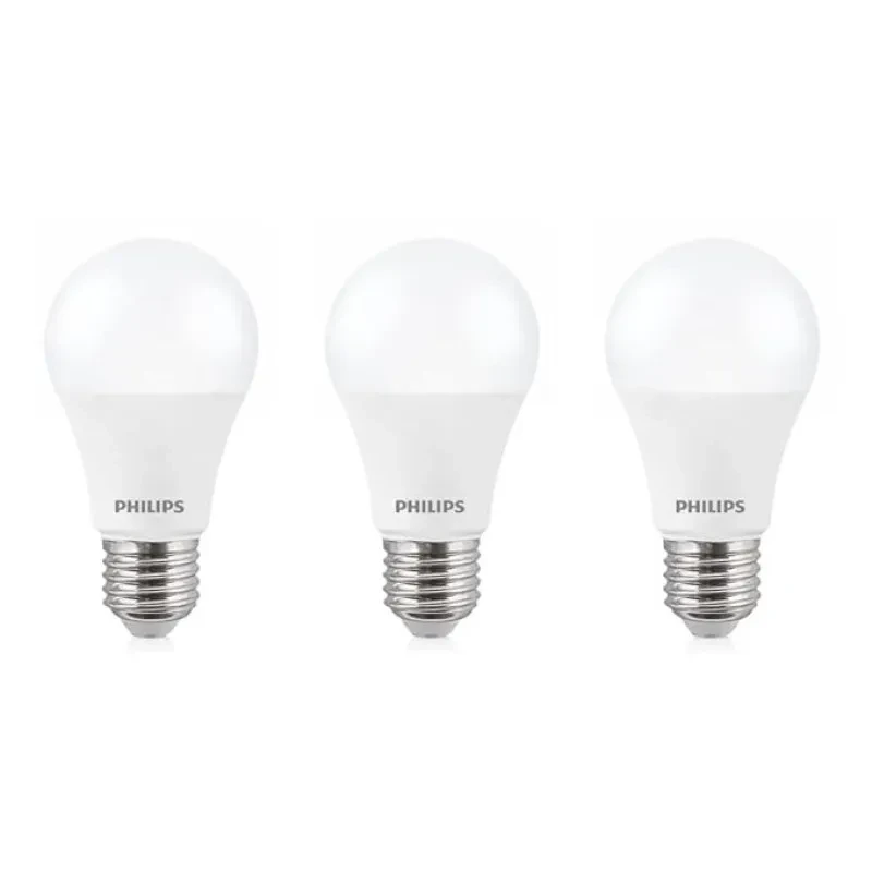 PHILIPS 12-Watt E27 Base LED Bulb (Crystal White) - Pack of 3