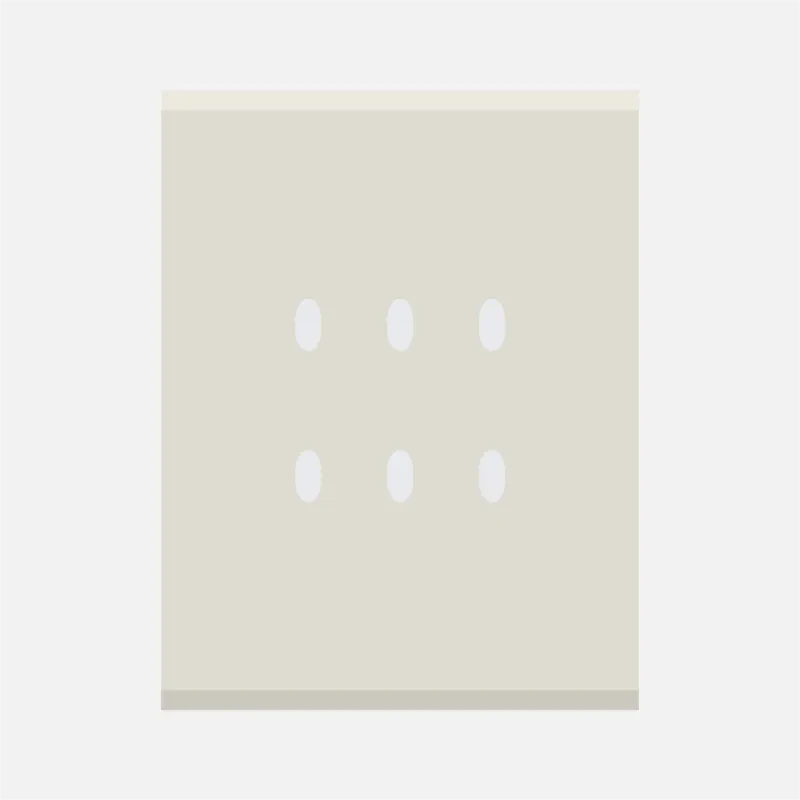 Norisys TG9 3M Solid Glass Plate with 6 holes
