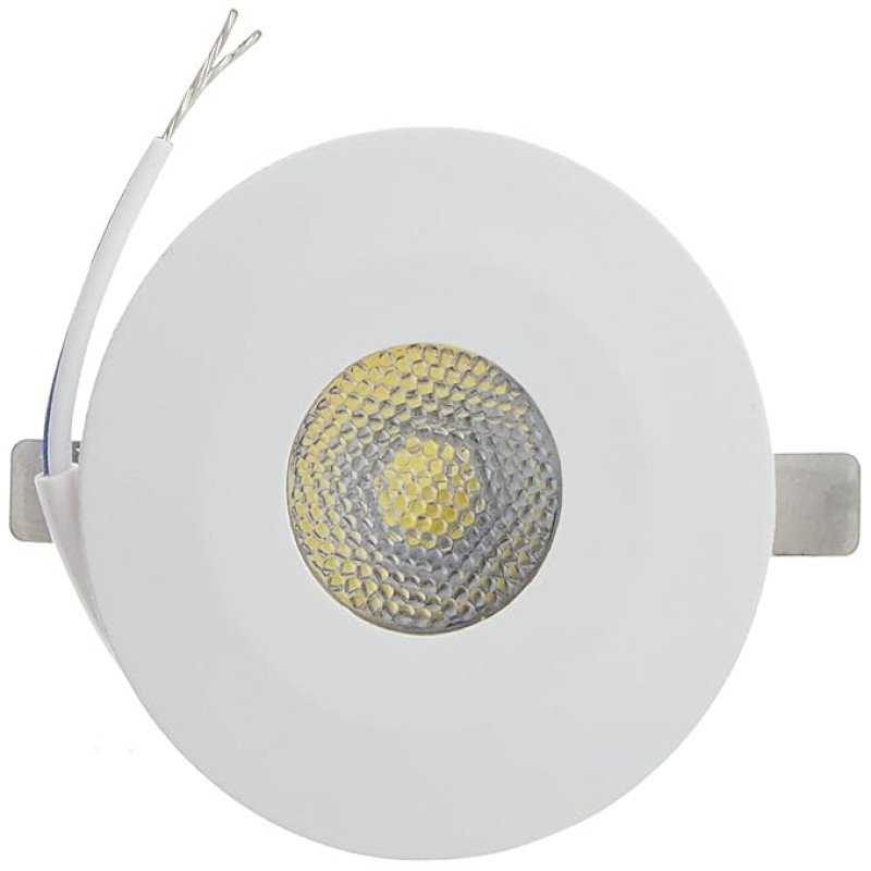 wipro Aluminium 2W Led Integrated Spotlight|Cool White Light (6500K)|Compact Design for Cabinets & Wardrobes|Pack of 2
