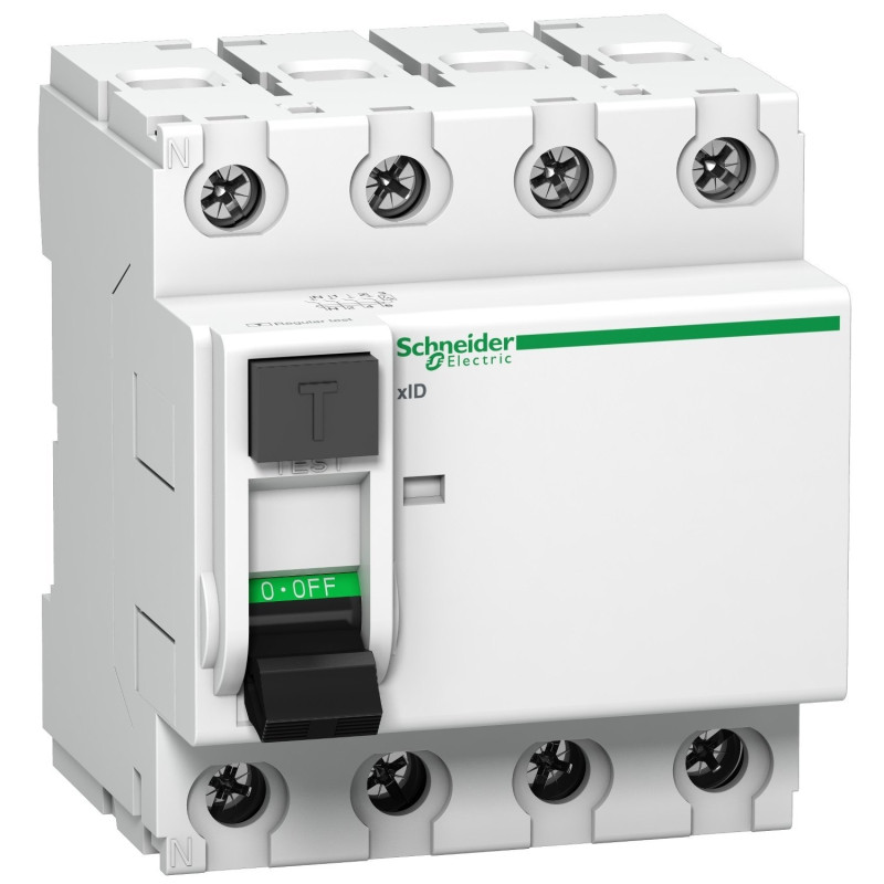 schneider RCCBs xID  - 4 Pole - (80A - 300mA) Type -AC (A9N16263)
