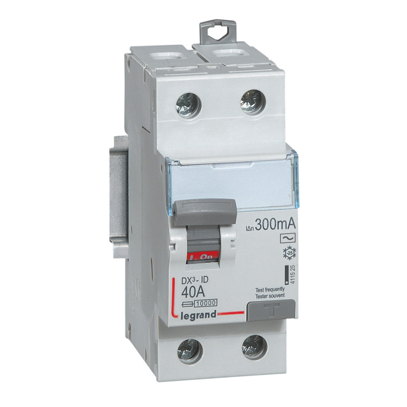 Legrand DX3 RCCBs - Double Pole 415 V~, A-S (40A - 300mA) Type -S