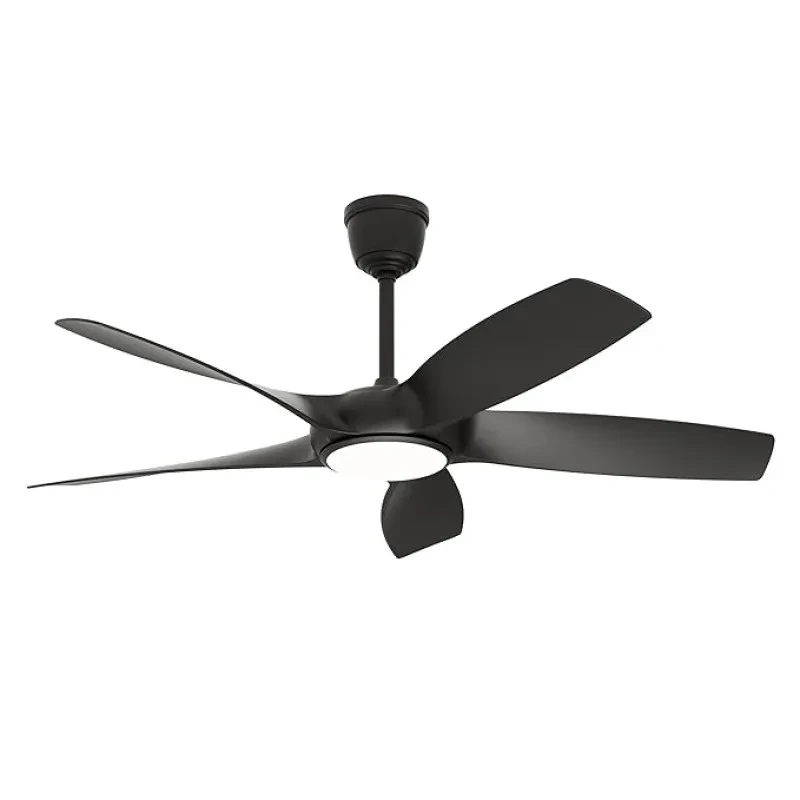 Sturlite Emporia 1320mm Smart Ceiling Fan with Remote| 2-Way Rotation BLDC Motor Fan| Voice on Command Operation (Siri, Google, Alexa, IHome)| IOT with (3 in 1) Dimmable Light - (Black)