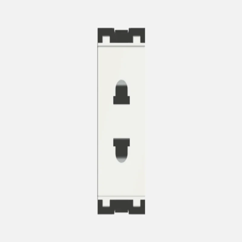 NORISYS CUBE Series Socket 6A 2 Pin [Round & Flat] - 1 Module