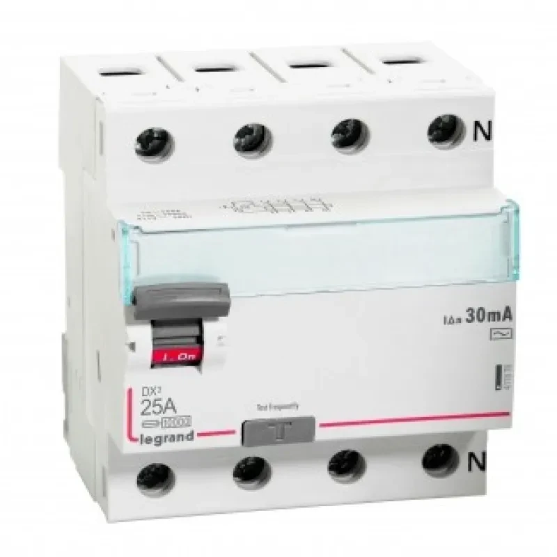 Legrand DX3 RCCBs - Four Pole 415 V~ (25A - 30mA) Type -AC