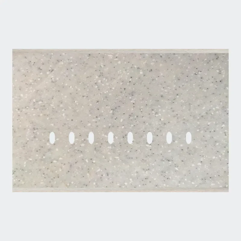Norisys TG9 8M Solid Marble Finish Plate with 8 holes