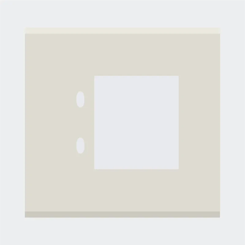Norisys TG9 4M Solid Glass Plate with 2 holes + 3M Window