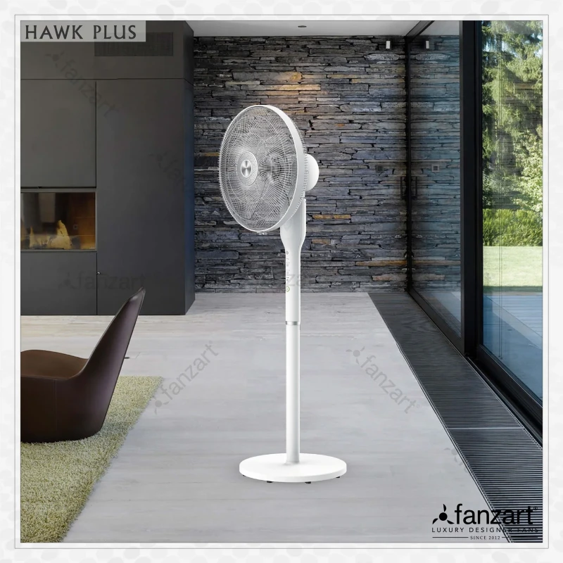 Fanzart Hawk Plus – 54” pedestal 2-in-1 convertible fan with 360 degree oscillation, eco feature and Remote Control from Smart Series