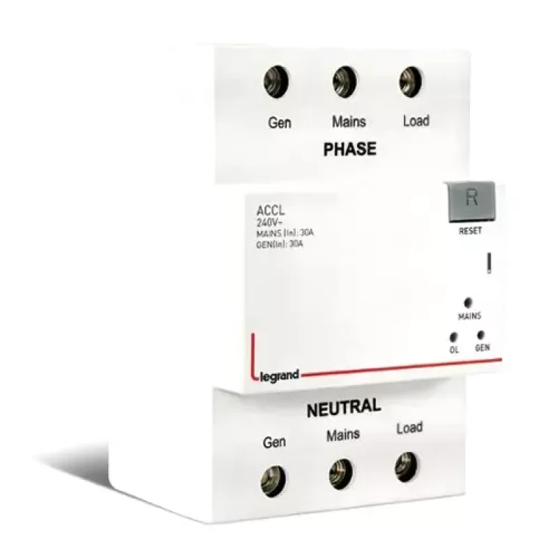 Legrand ACCL - SPN 30 - 240V~  3A(Automatic changeover with current limiter)