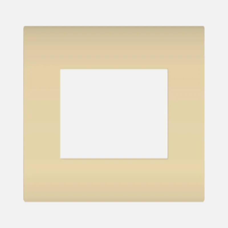 NORISYS CUBE Series 4M Smart Plate with Frame (Matt Gold & Cocoa Brown)