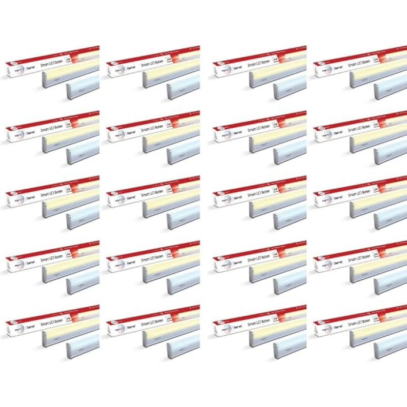 Wipro Next Smart Wi-Fi 20W CCT LED Batten | White Tunable | Dimmable | Scheduling | Scene Creation | Smart Grouping of Lights | Control from Anywhere |Amazon Alexa & Google Asst Compatible |Pack of 20