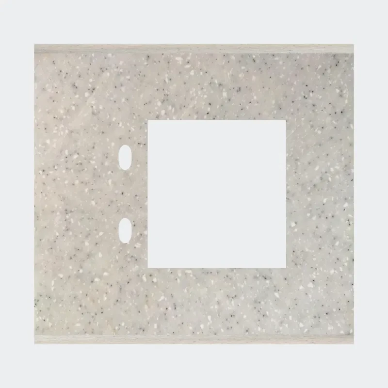 Norisys TG9 4M Solid Marble Finish Plate with 2 holes + 3M Window