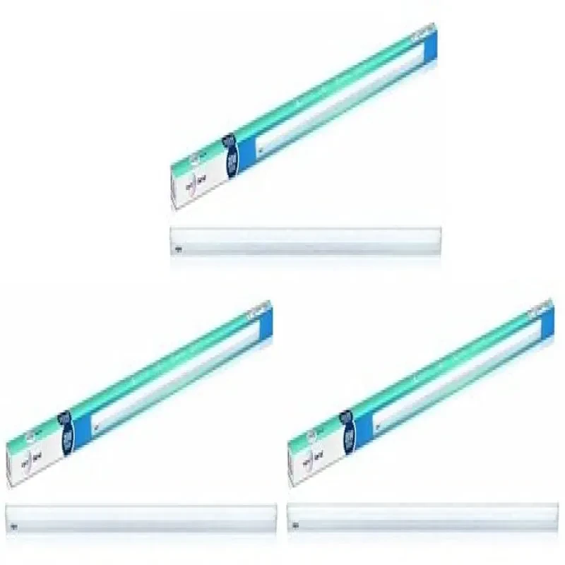 wipro Garnet 20W LED Batten for Living Room & Bedroom | Bright & Energy Efficient Tubelight for Home | Cool Day Light (6500K) with 2000 lumen|4Feet, Pack of 3