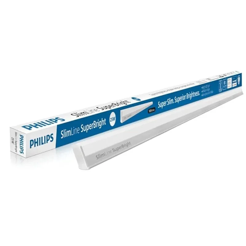 PHILIPS 25-watt LED Batten - Tubelight | Slimline Superbright Compact 4-ft LED Batten for Living Room & Bedroom | Cool Day Light, Pack of 1