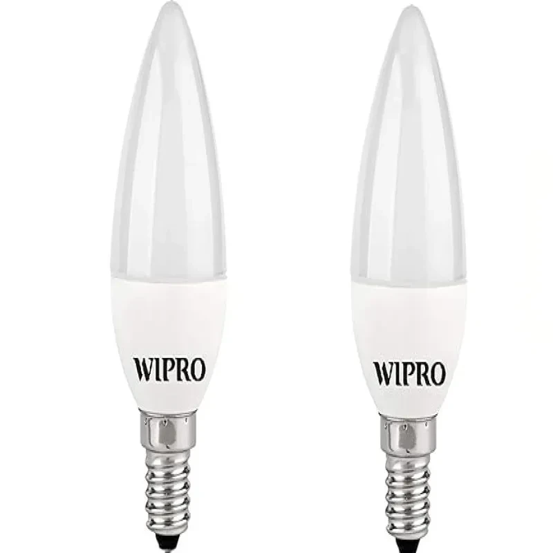 wipro Garnet Base E14 5Watts Led Bulb (White, Pack Of 2)