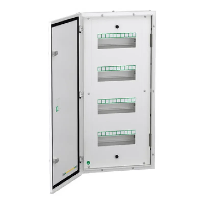 Schneider Acti9 - Flexi Tier DBs -Double Door Metal (IP43) - 4 Tier 40 Modules - (4*10) - ( A9HFD440)