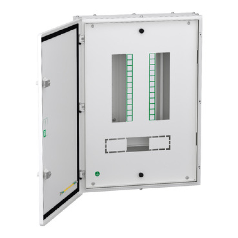 Schneider Acti9 VTPN DBs for Modular Incomer (IP43) - VTPN DB 8 Ways Modular i-c 63A - 12 + 24 modules -Double Door -  8 Way-( A9HVM08)