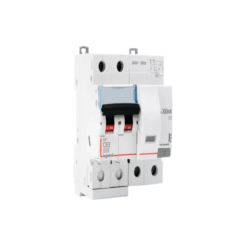Legrand DX3 RCBOs - Double Pole 240 V~ (63A - 300mA) Type - AC