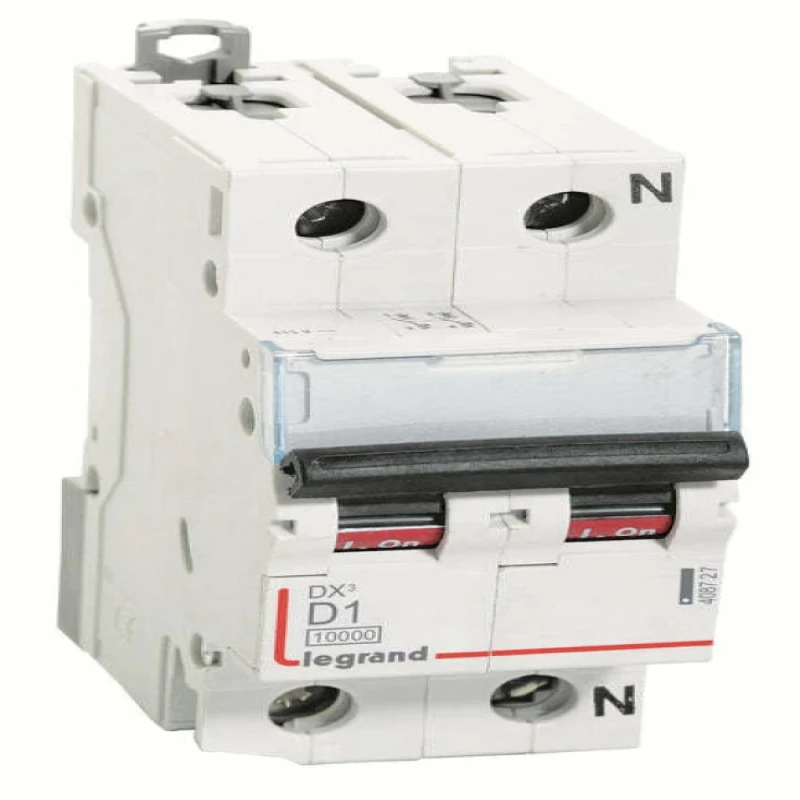 Legrand DX3 AC MCBs - D Curve Single Pole + Neutral 240 V~ (1A)