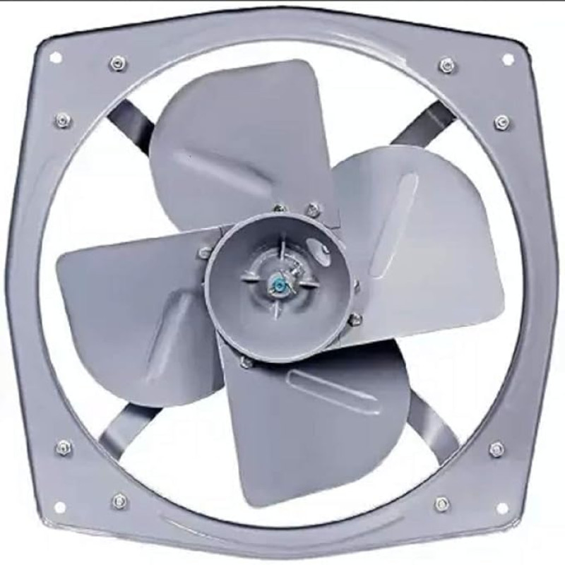 CROMPTON Heavy Duty Industrial Exhaust Fan 380 mm 4 Blade Exhaust Fan (Grey, Pack of 1)