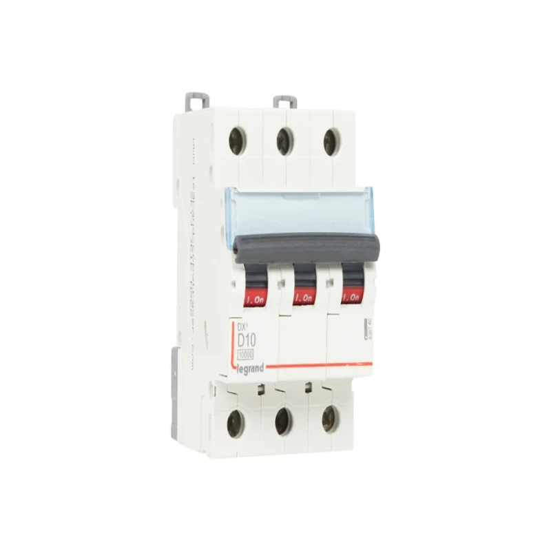 Legrand DX3 AC MCBs - D Curve Triple Pole 415 V~ (10A)