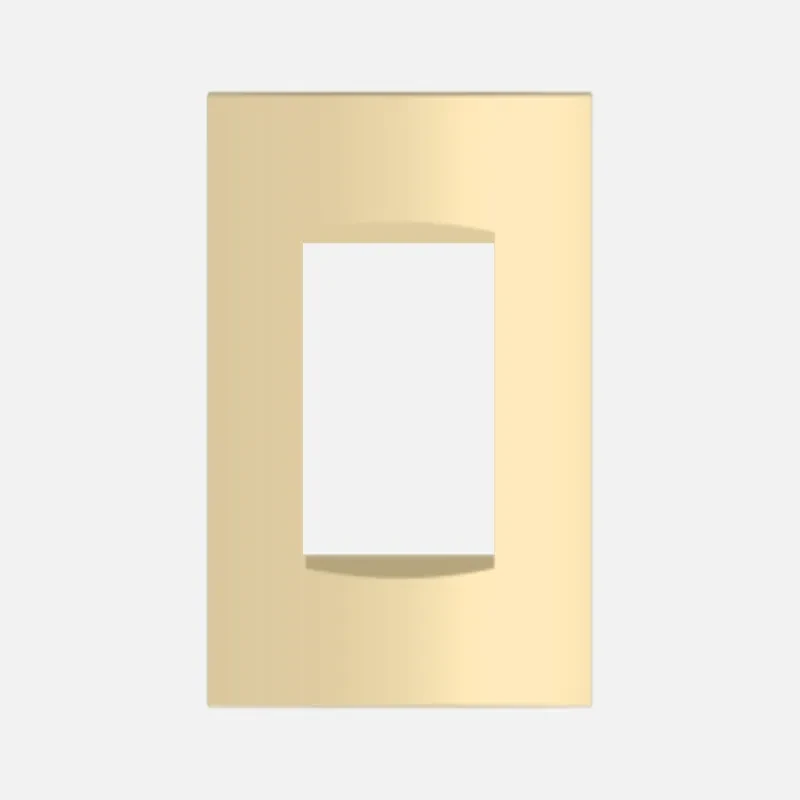 NORISYS CUBE Series 2M Vector Plate with Frame (Matt Gold & Cocoa Brown)