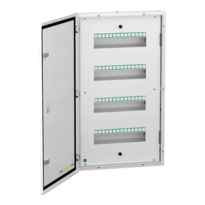 Schneider Acti9 - Flexi Tier DBs -Double Door Metal (IP43) - 4 Tier 56 Modules - (4*14) - ( A9HFD456)