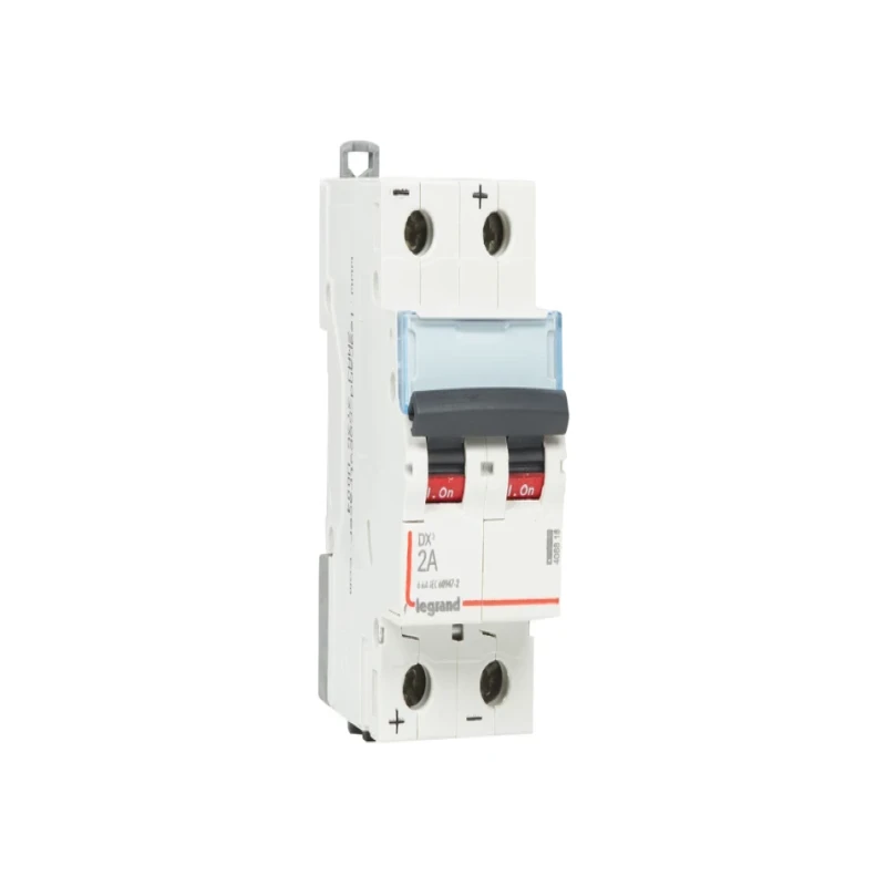 Legrand DX3 DC MCBs - Double Pole 250 V~ (2A)