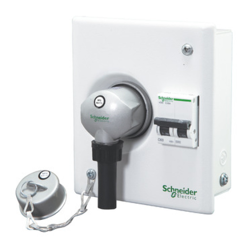 Schneider Acti9 Metal Clad P&S Units (IP30) - 3P+E P&S - single door - 3Mod - 30A - (A9HMS330)