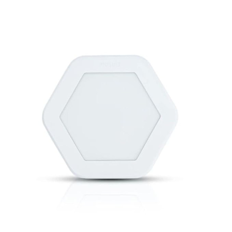 Philips Hexastyle 5-watt Downlighter(Cool Day Light), Pack of 1 | Cutout - 3 inch | Panel Light for False Ceiling