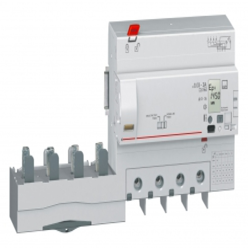 Legrand DX3 (125A) RCD add on module w measurement & metering - Adjustable metering, Four pole 415V~ (7 M)