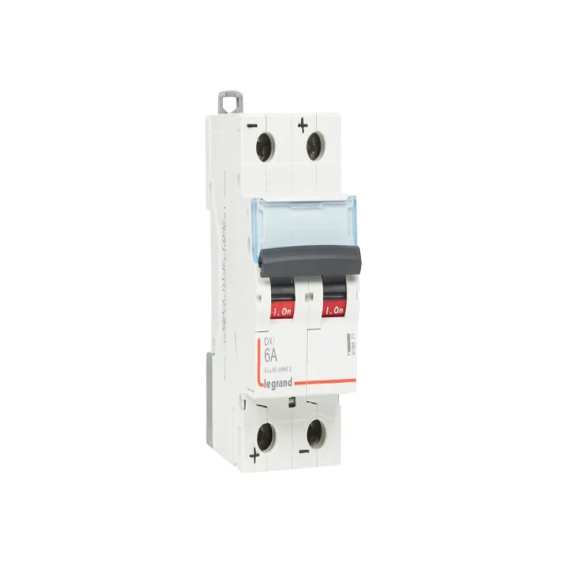 Legrand DX3 DC MCBs - Double Pole 250 V~ (6A)