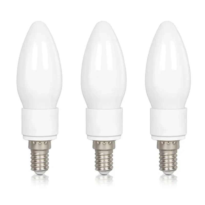 PHILIPS Ace Saver 2.7W E14 LED Glass Candle Bulb | Candle Bulb for Home Decoration | Cool White, Pack of 3