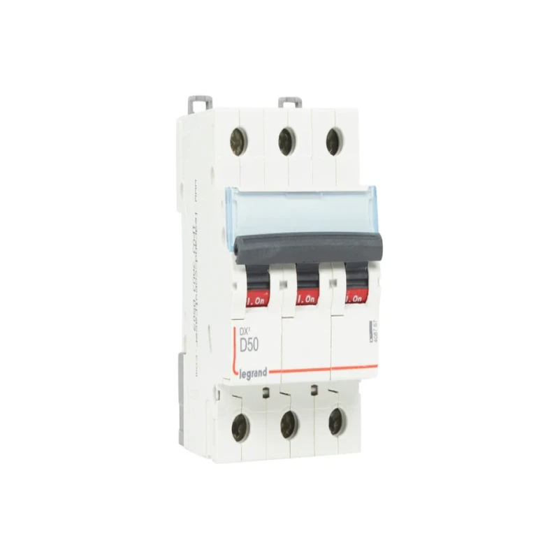 Legrand DX3 AC MCBs - D Curve Triple Pole 415 V~ (50A)
