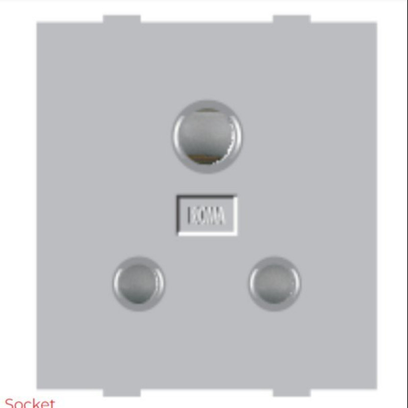 ANCHOR  6 A Three Pin Socket (Pack of 2)