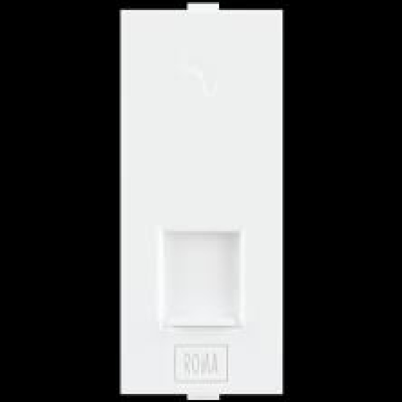 ANCHOR ROMAPolycarbonate Telephone RJ 11 Jack Single with Shutter (Pack of 2)