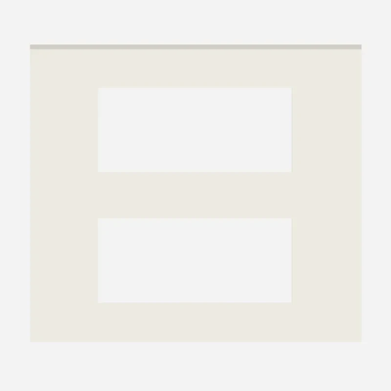 NORISYS CUBE Series 16M Solid Glass Plate with Frame ( Ice White & Metal Gray)