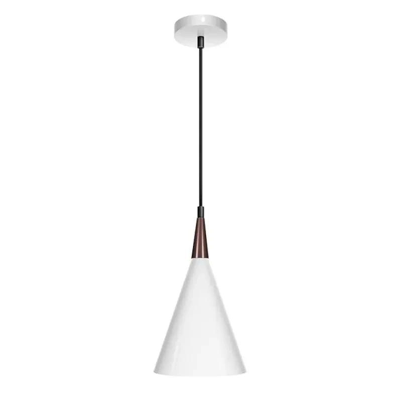 wipro BeuHome Pendant Light BP04 | Premium Indoor Decorative Light with Contemporary Sleek Design | Hanging Light for Living Room, Dining | E27 (Matte White)
