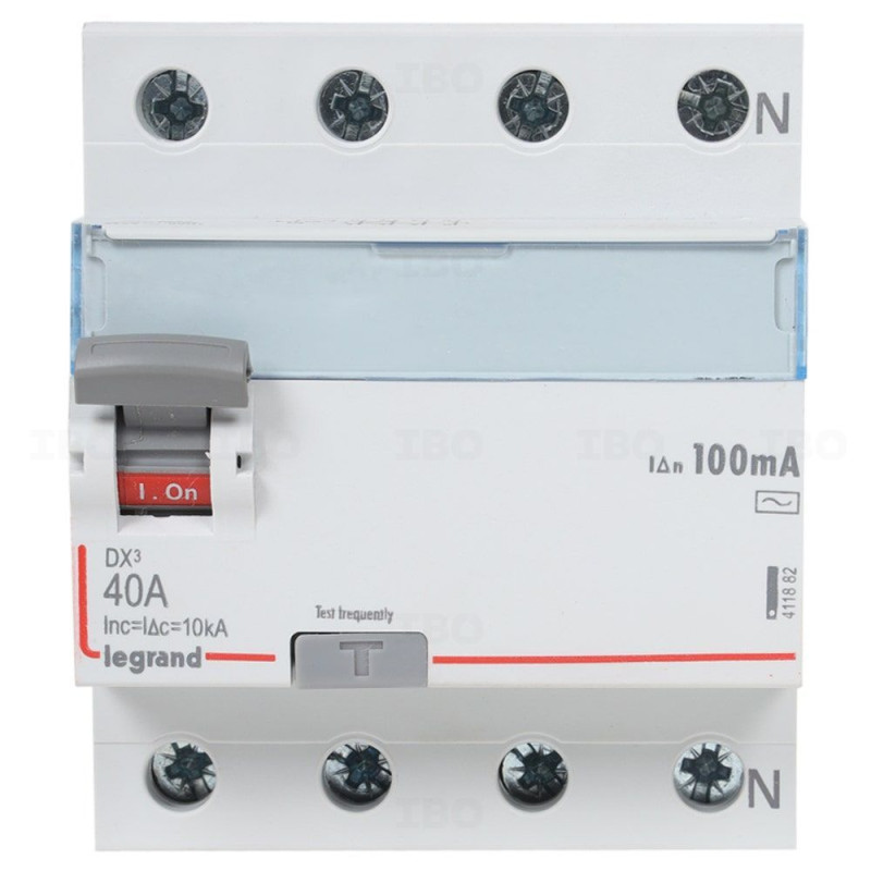 Legrand DX3 RCCBs - Four Pole 415 V~ (40A - 100mA) Type -AC