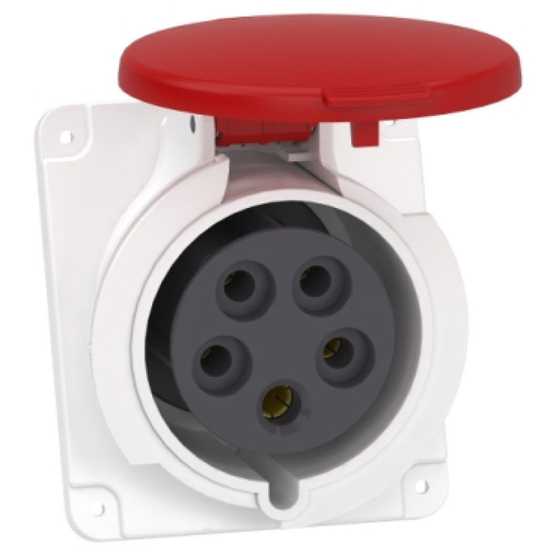 Schneider 32A 3P + N + E screw-socket-angled - IP44 200...250 V AC Panel (PKF32F435)