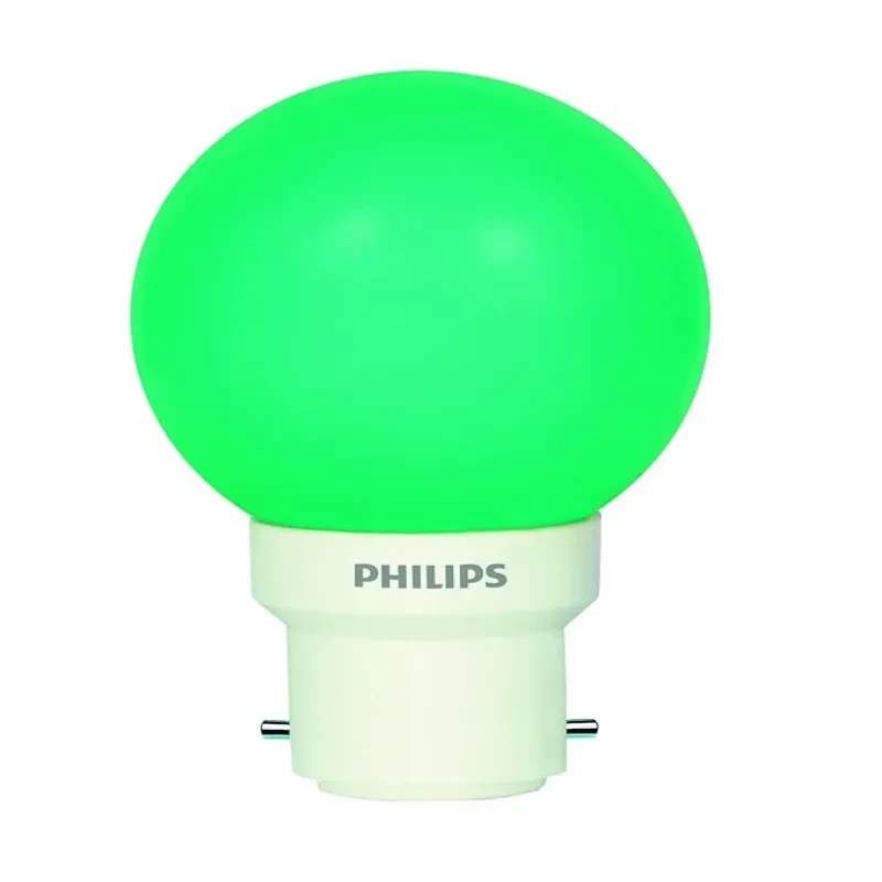 Philips Deco Mini 0.5-Watt B22 Base LED Bulb (Green, Pack of 1)