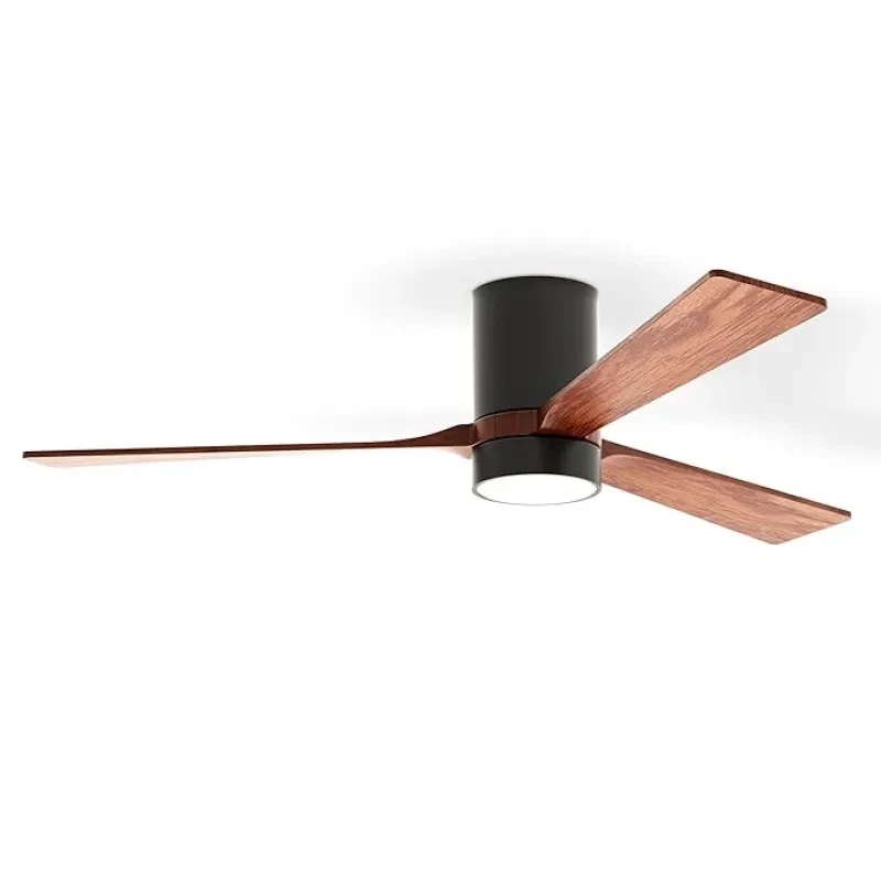Sturlite Aquabreeze 1320mm Smart Ceiling Fan with Remote| 2-Way Rotation BLDC Motor| Voice on Command Operation (Siri, Google, Alexa, IHome)| IOT with (3 in 1) Dimmable Light-Black+Walnut