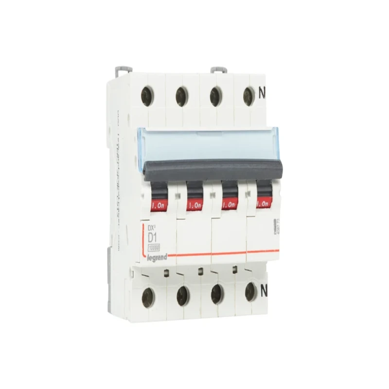 Legrand DX3 AC MCBs - D Curve Triple Pole + Neutral 415 V~ (1A)