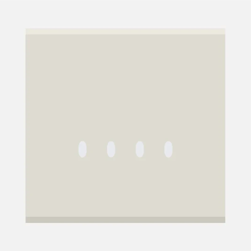 Norisys TG9 4M Solid Glass Plate with 4 holes