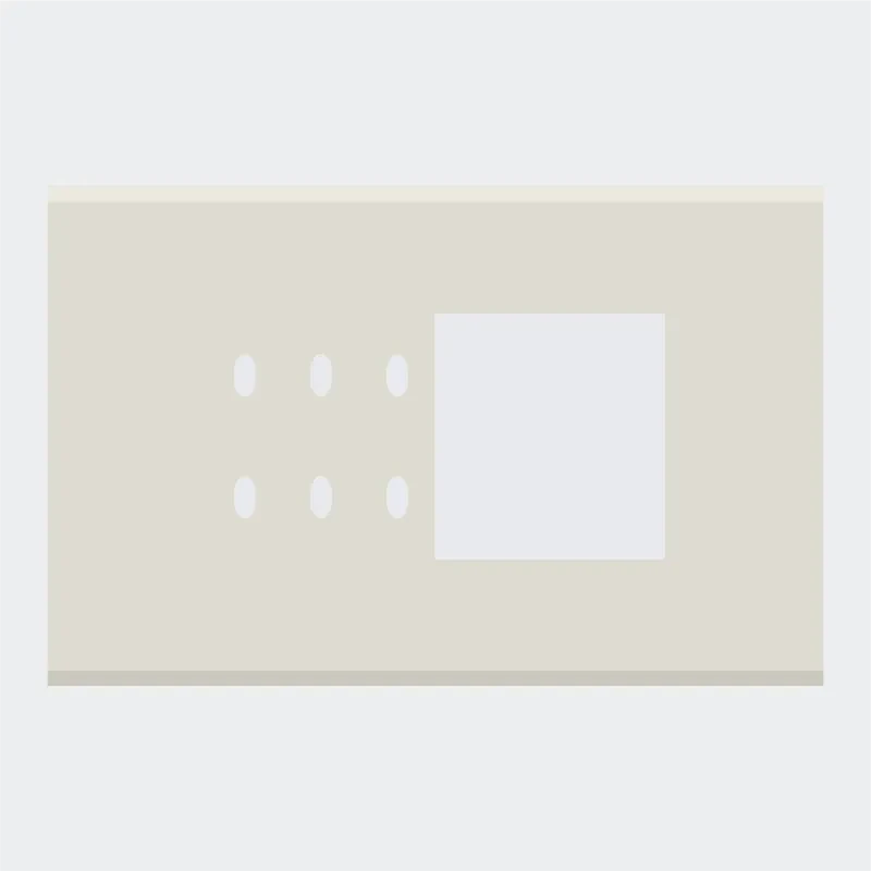 Norisys TG9 6M Solid Glass Plate with 6 holes + 3M Window